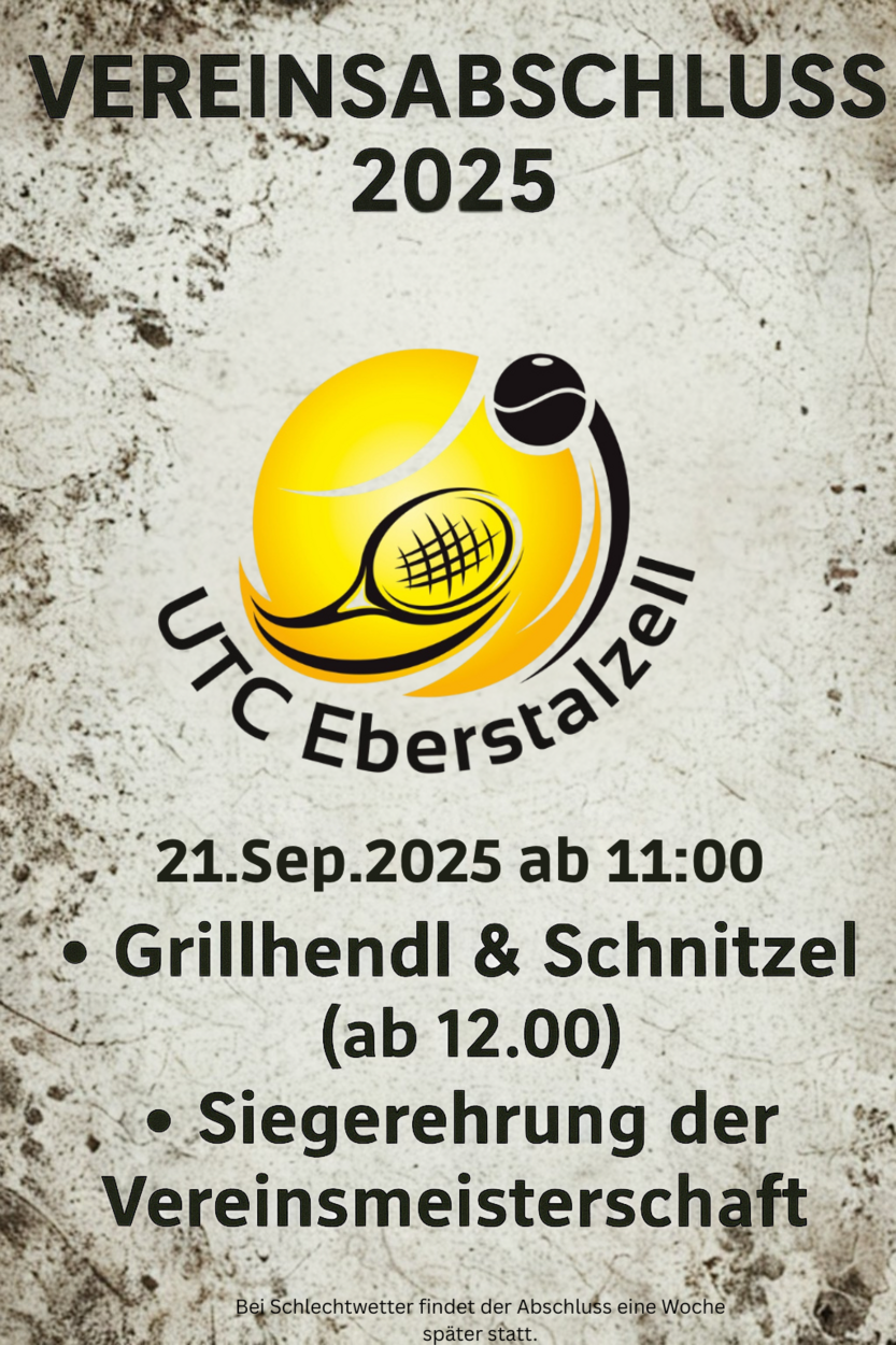 Vereinsabschluss 2025